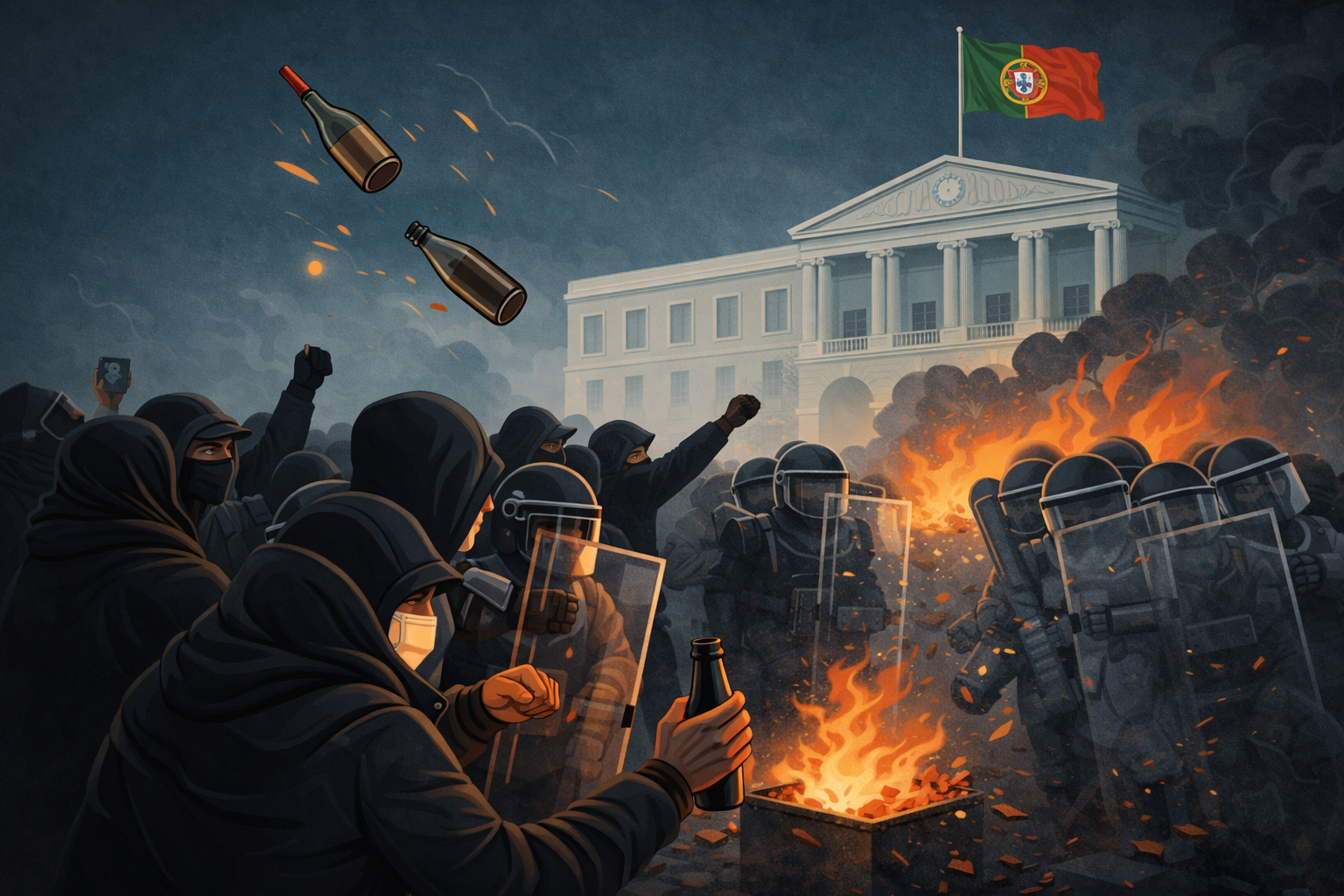 Quando o protesto ultrapassa o limite.